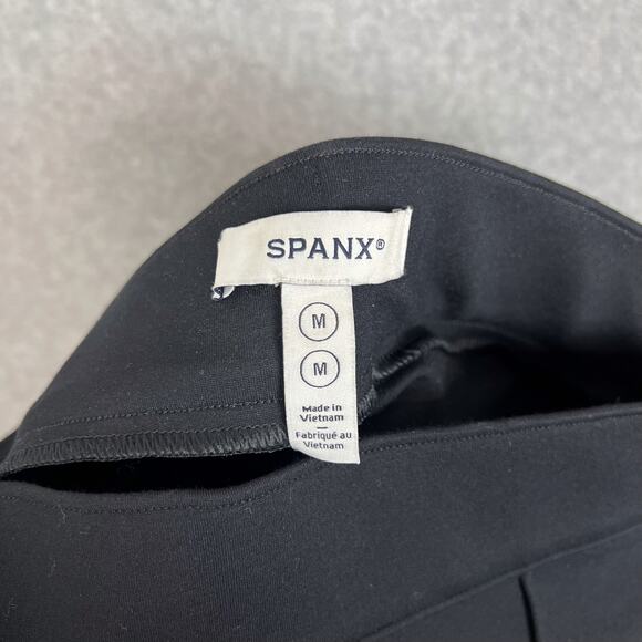 SPANX Supersmooth PerfectFit Black Ponte Flare High Rise Pull On Pant Sz Medium - Picture 8 of 9